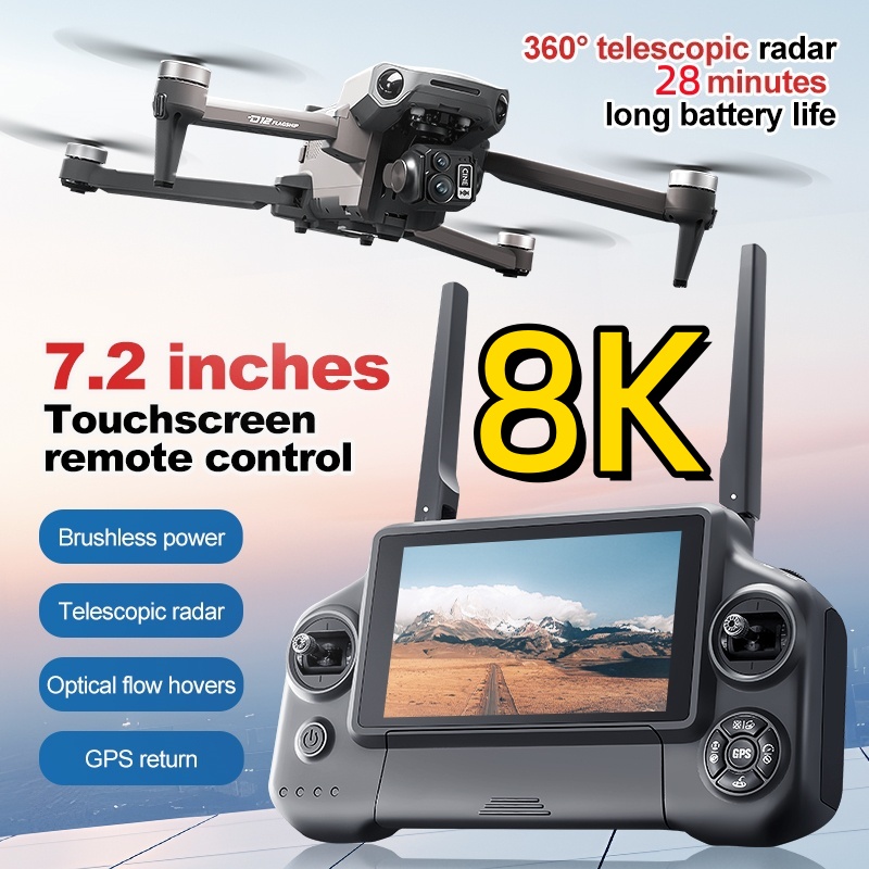 Drone Battery Box - Dron RC z 3-osiowym gimbalem 8K,