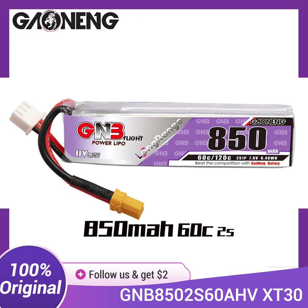 Drone Battery 3S - Akumulator LiPo GAONENG GNB 850mAh 2S