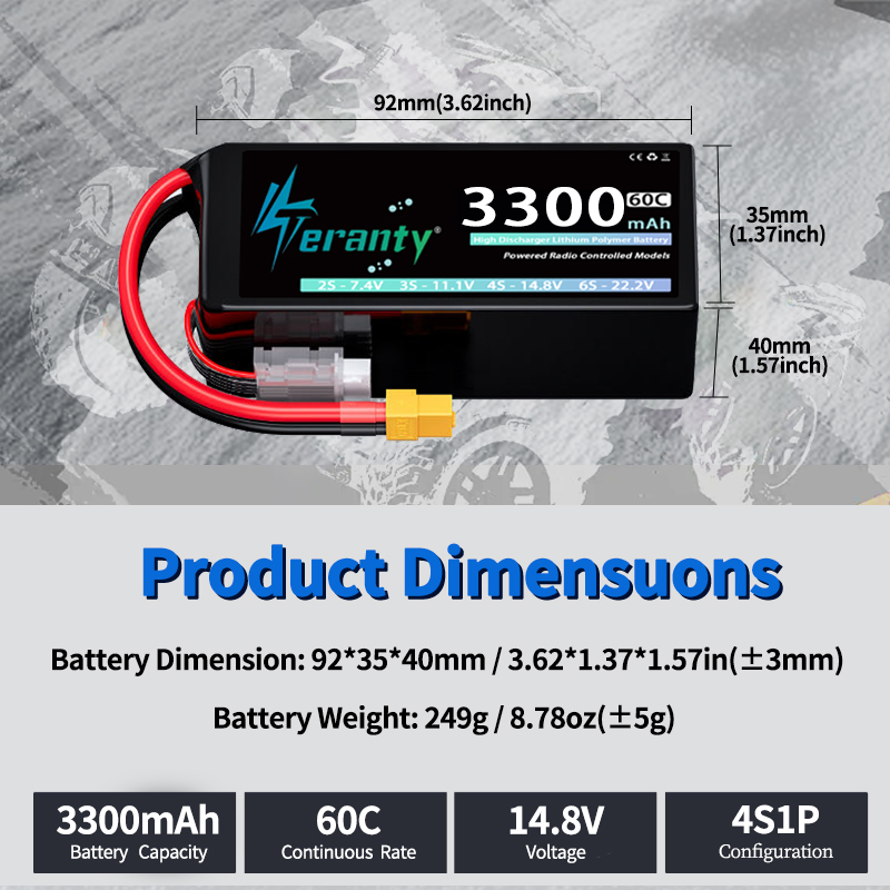 Bateria Lipo TERANTY 4S 3300mA – Drone Battery 4S recenzja i cena