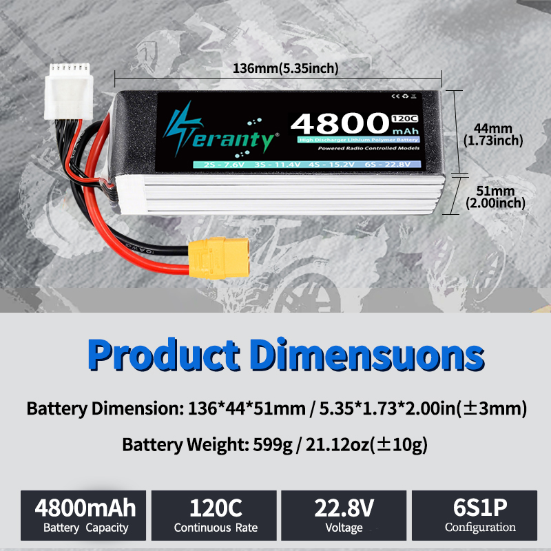 TERANTY 6S 4800mAh Bateria Lip – Drone Battery Lipo recenzja i cena