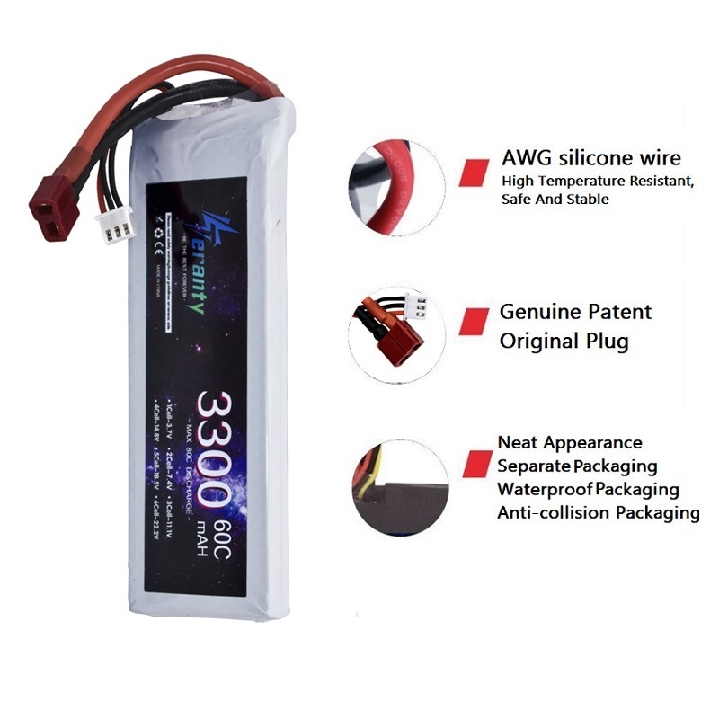 Akumulator LiPo 2S 7.4V 3300mA – Drone Battery Lipo recenzja i cena