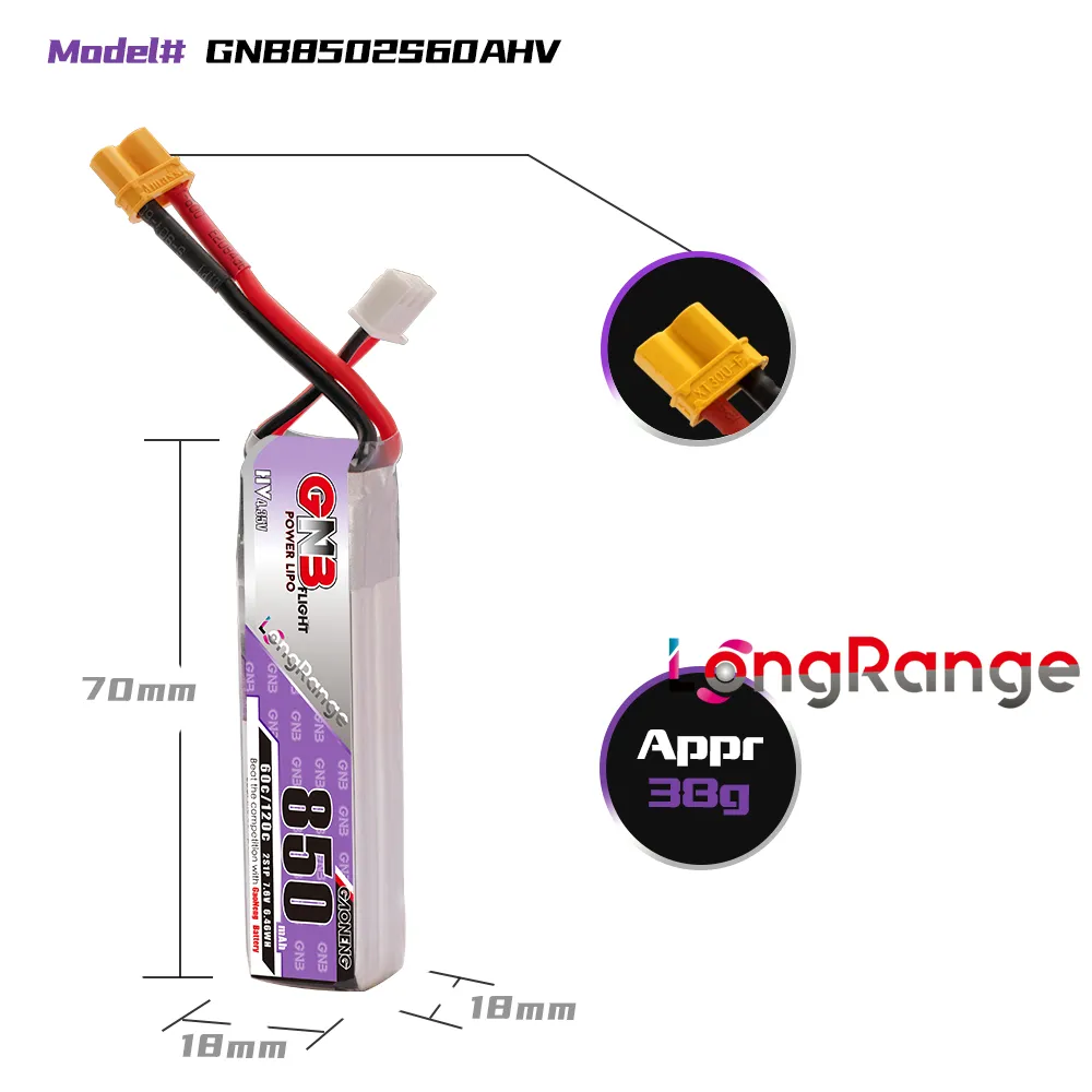 Akumulator LiPo GAONENG GNB 85 – Drone Battery 3S recenzja i cena